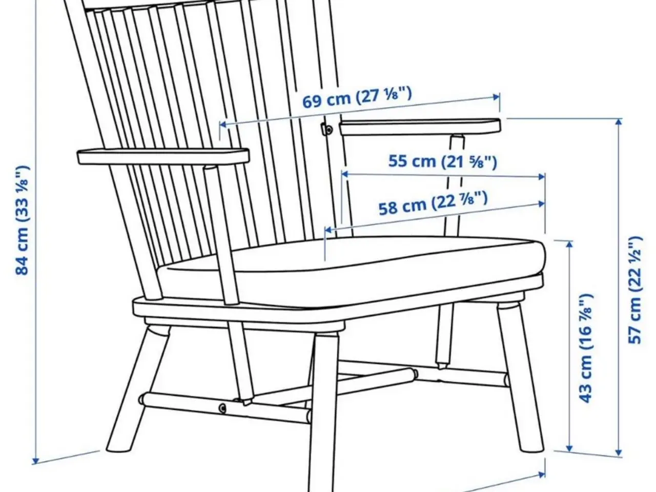 Billede 6 - Sort IKEA “Persbol” lænestol