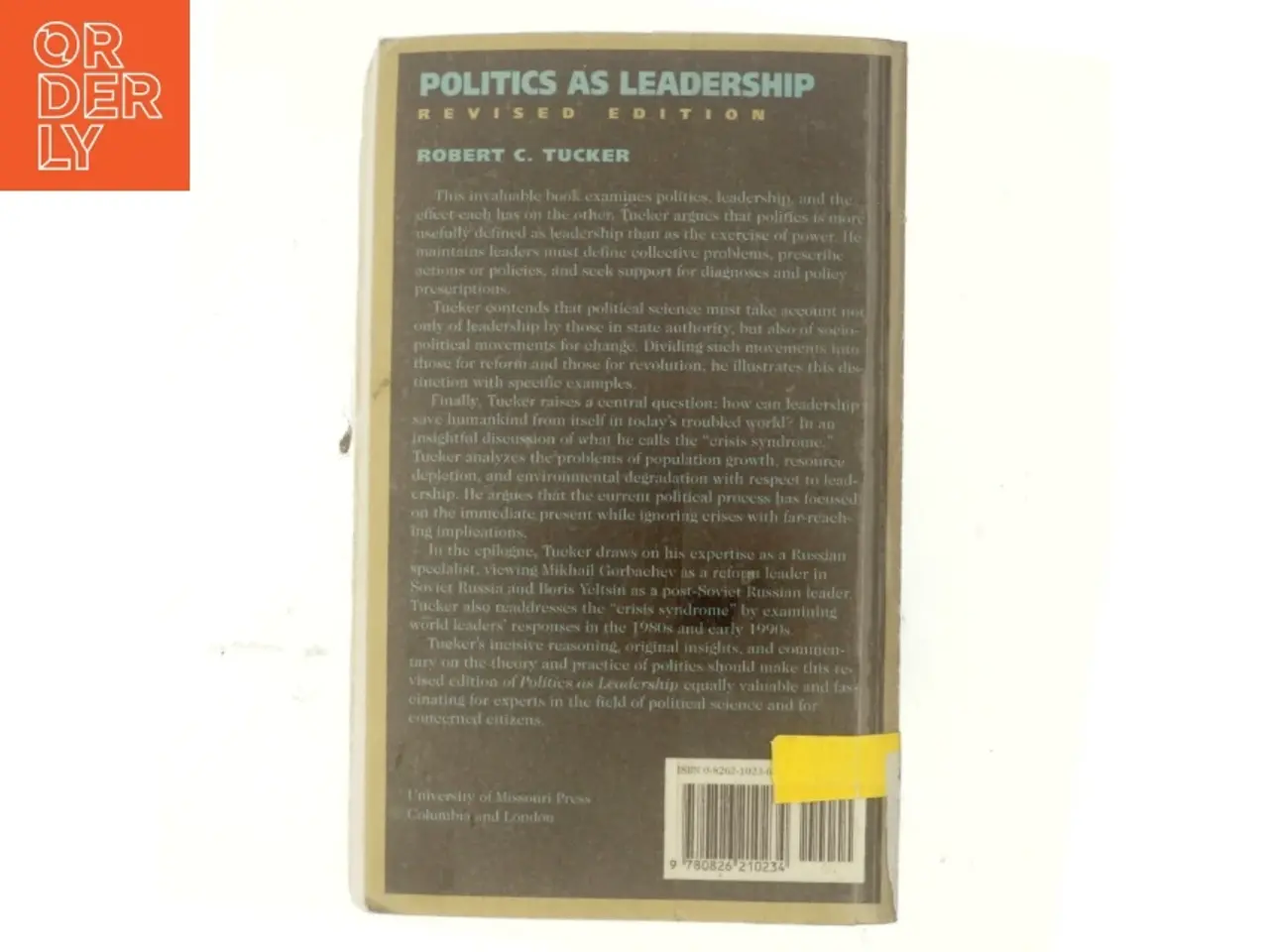 Billede 3 - Politics as leadership af Robert C. Tucker (Bog)