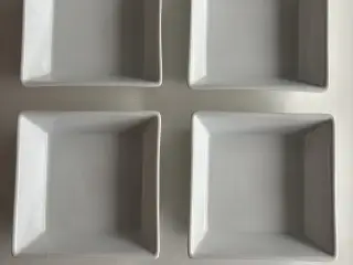 4 firkantet skåle