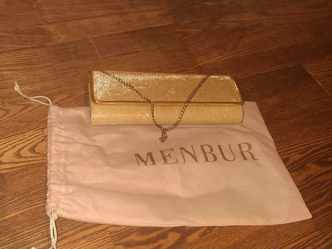 Billede 1 - Helt ny Menbur guld-clutch 