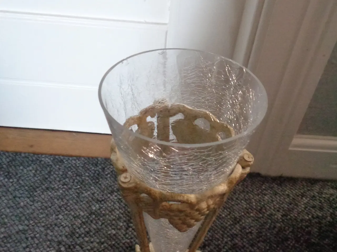Billede 2 - Vase i metalstativ