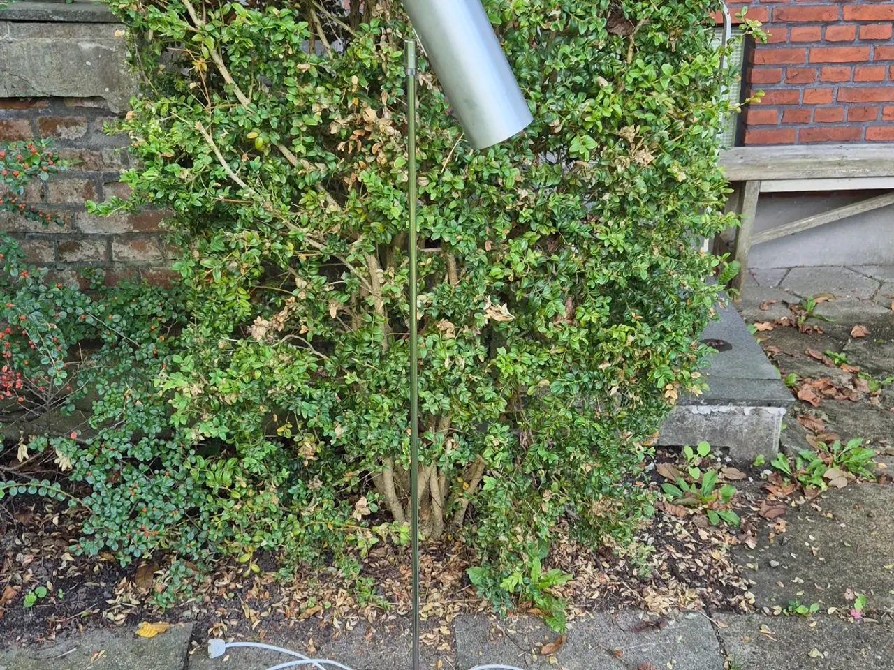 Billede 2 - Sjælden gulvlampe med cylinderskærm