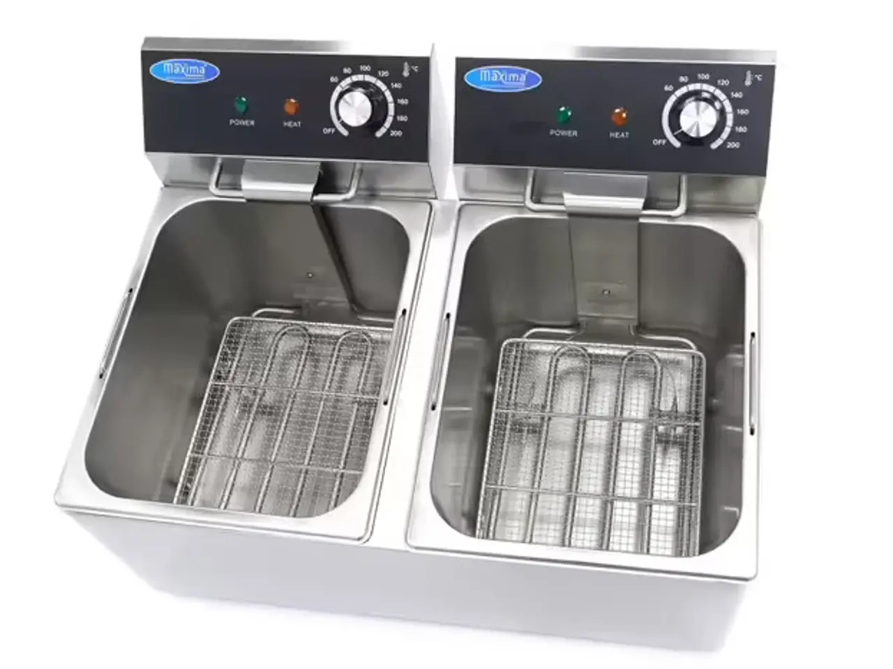 Billede 4 - Dobbelt Elektrisk Frituregryde 2 x 8 L – 2x 3250 W