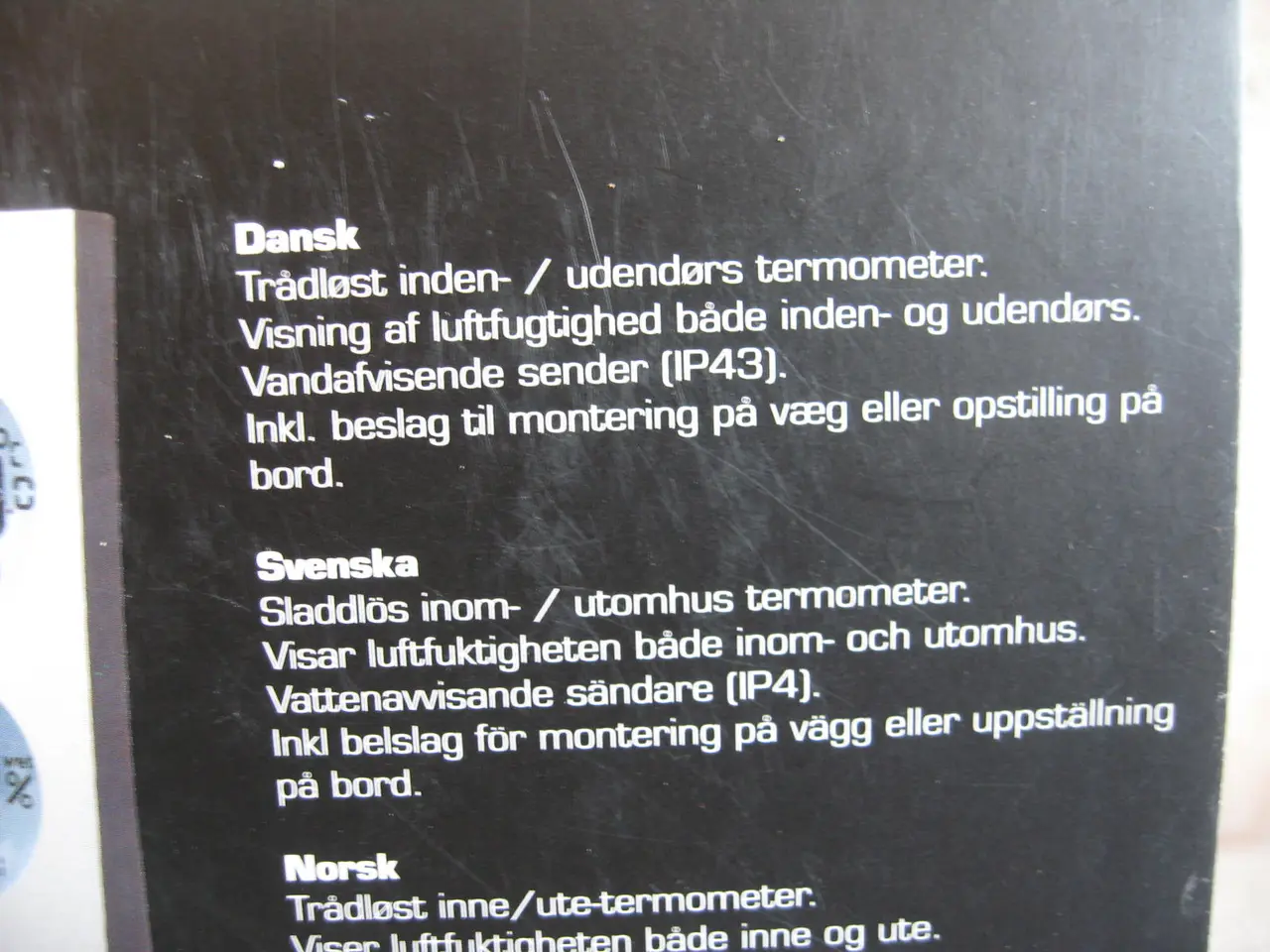 Billede 4 - OBH Nordica Type 4412 trådløst termo- og hygromete
