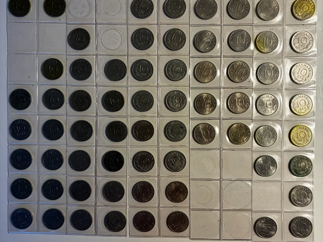 Billede 2 - Danske 10 ører 102 stk. (33 stk. + 67 stk. + 2 stk