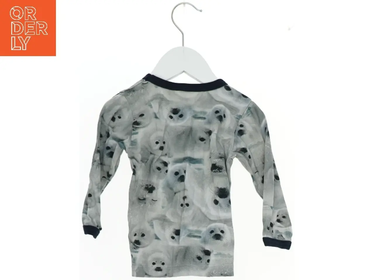 Billede 2 - Langærmet bluse med sælprint fra 808 (str. 80)
