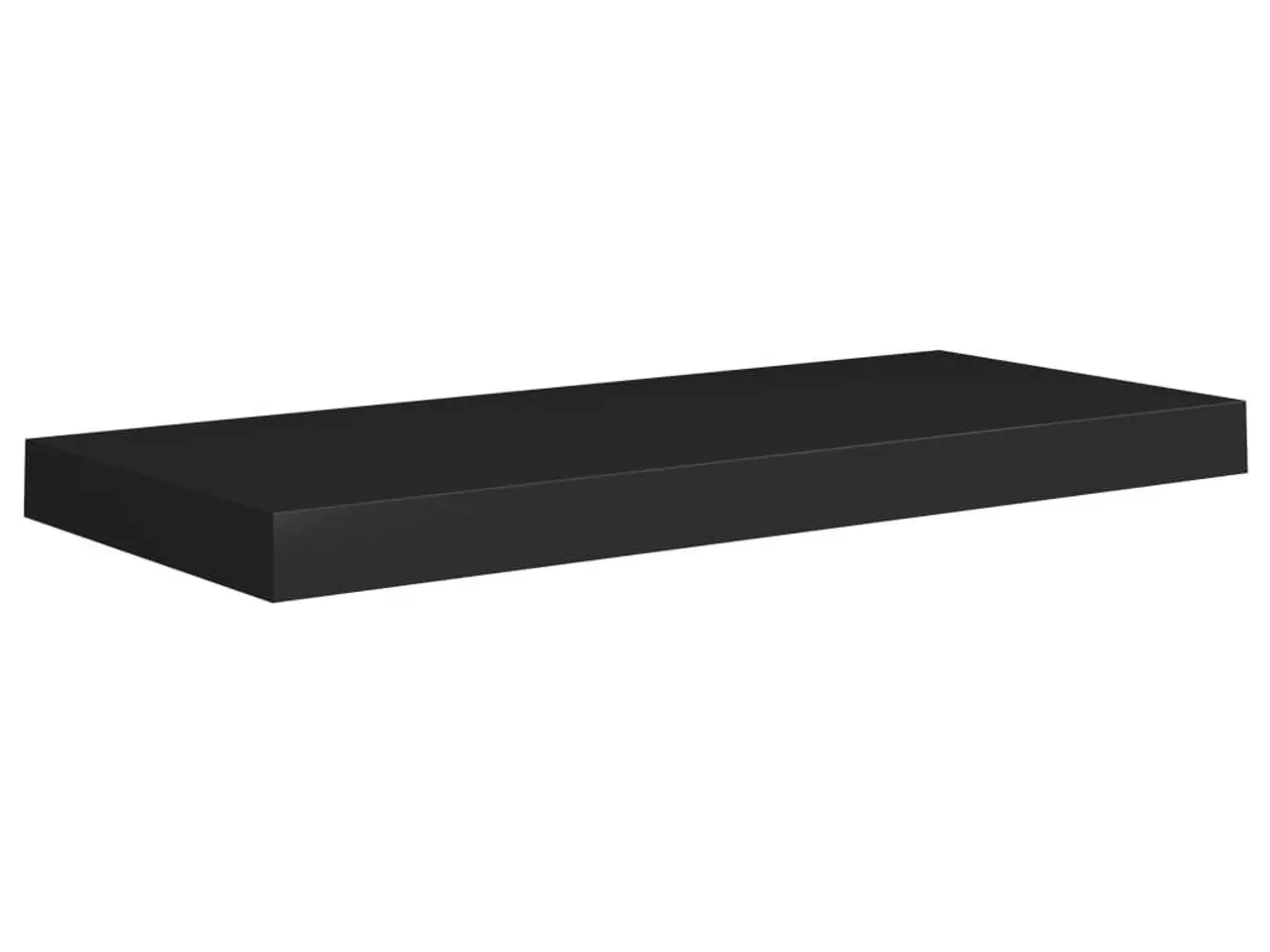 Billede 4 - Væghylder 2 stk. - 60 × 23,5 × 3,8 cm - MDF - sort