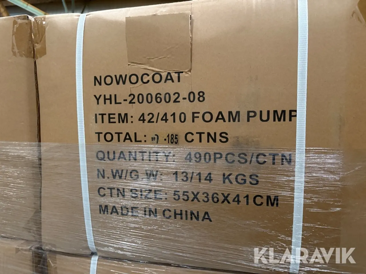 Billede 12 - Stort parti pumper Nowocoat 43/410 foam pump - 21 paller/ 148.000 styk
