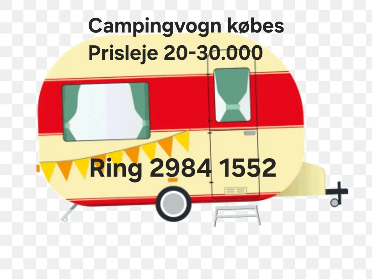 Billede 1 - Campingvogn købes, prisleje 10-30.000