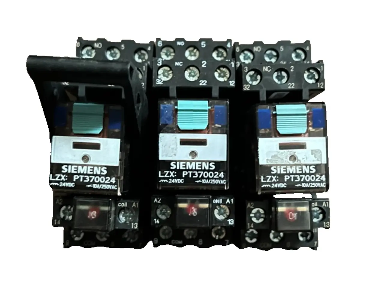 Billede 1 - Siemens LZX:PT370024 & LZS:PT3A5L24 24VDC 10A relæ