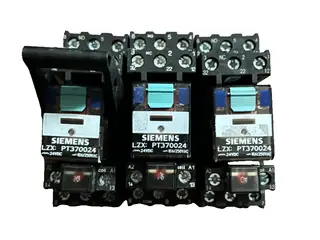 Siemens LZX:PT370024 & LZS:PT3A5L24 24VDC 10A relæ