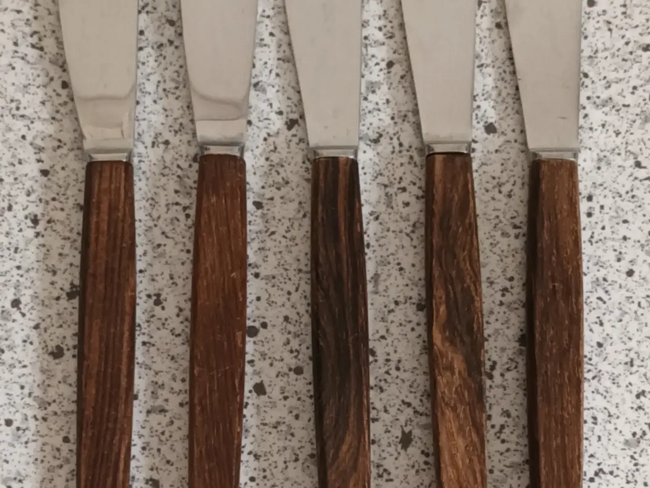 Billede 1 - Knive med teak skaft
