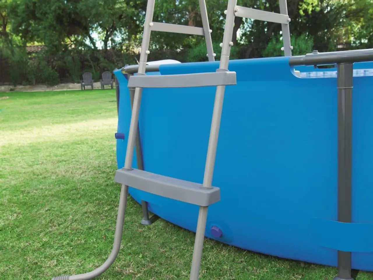 Billede 1 - Bestway Flowclear poolstige 84 cm - 2 trin, grå