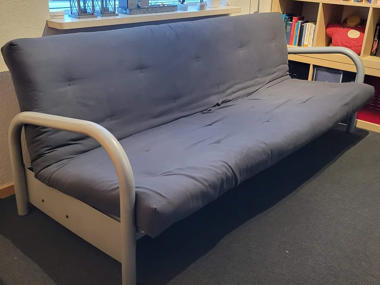 Billede 1 - Grå sovesofa 120 cm seng med magasin under seng
