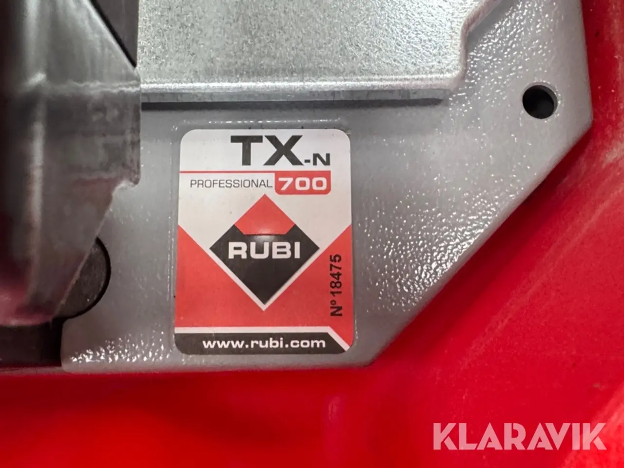 Billede 7 - Vådskærer - Fliseskærer Rubi TX-n 700 - DU-200-L-BL