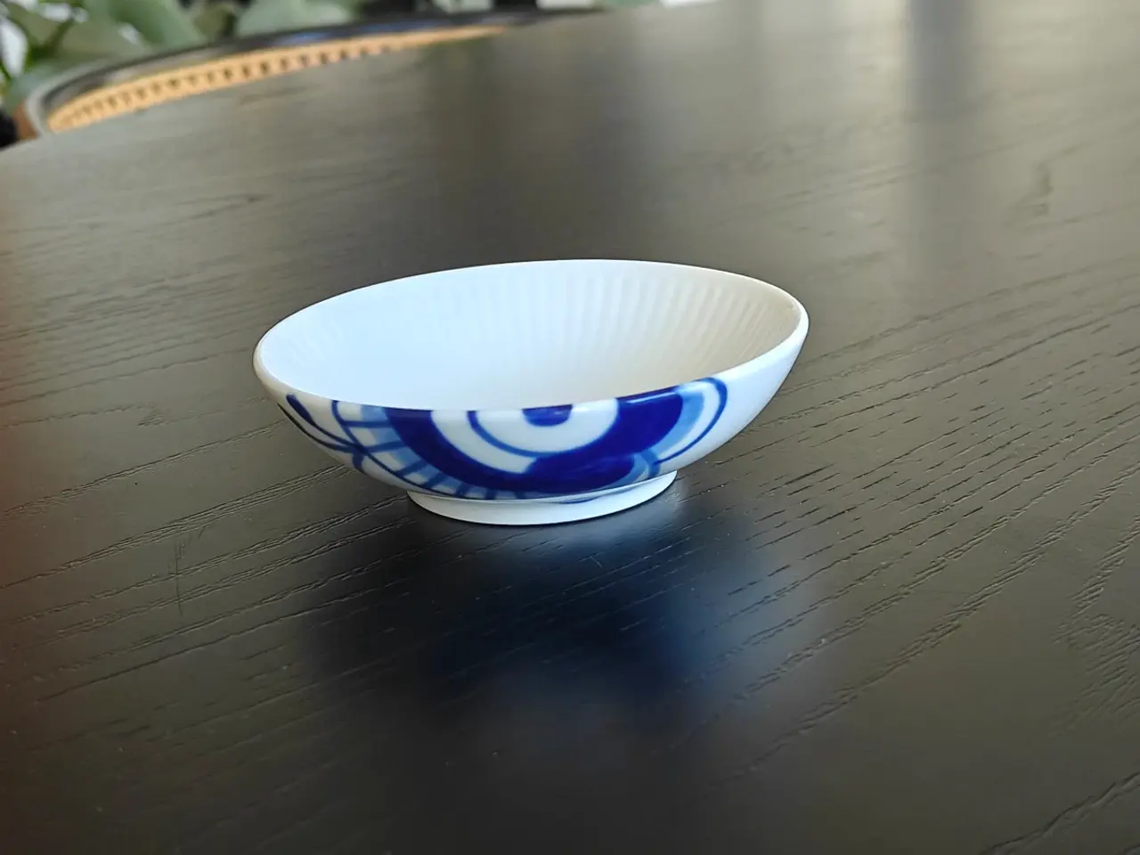 Billede 3 - Royal Copenhagen Blå Mega Riflet skål 9 cm