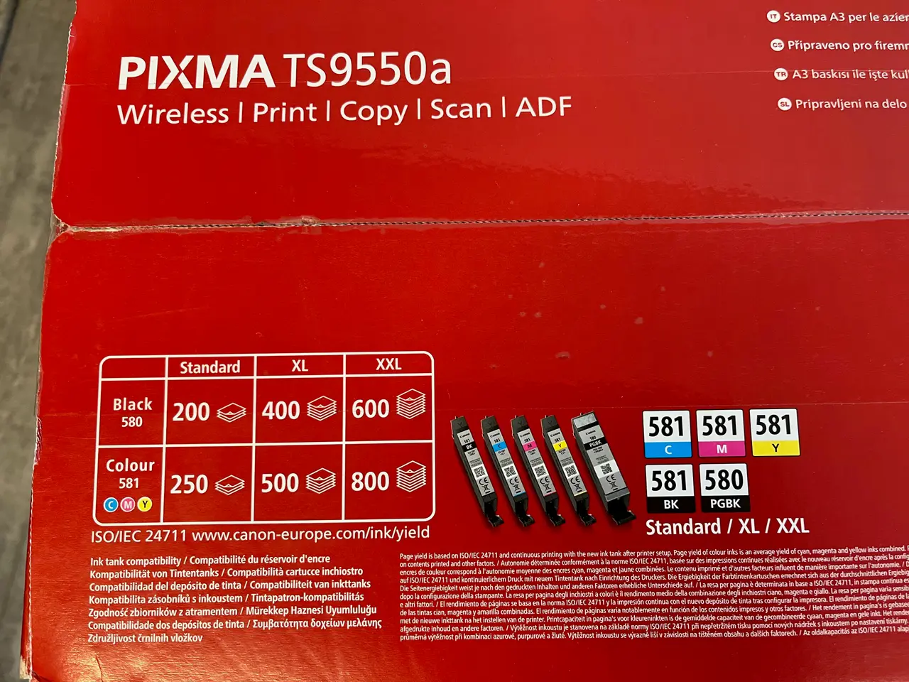 Billede 5 - Canon PIXMA TS9550a multifunktionsprinter A3/A4