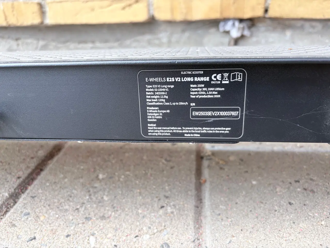 Billede 4 - E-Wheels E2S V2 Long Range el-løbehjul