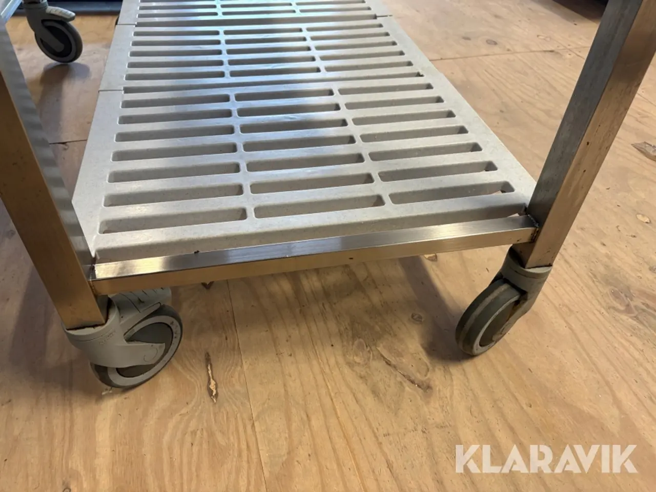 Billede 5 - Rustfri stålborde på hjul - 2 styk