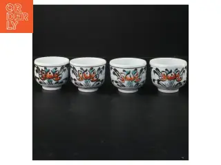 Japanske sake kopper (4 styk, 7,5x6,5 cm)