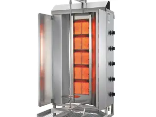 Kebab & Shawarma grill til gas – 120 kg kød