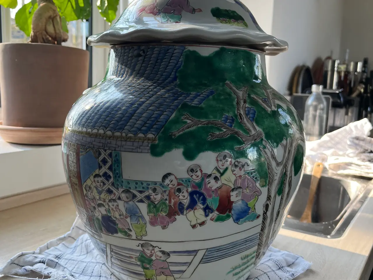 Billede 3 - Kinesisk porcelæns krukke