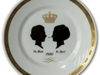 Jubilæumsplatte, Royal Copenhagen1980