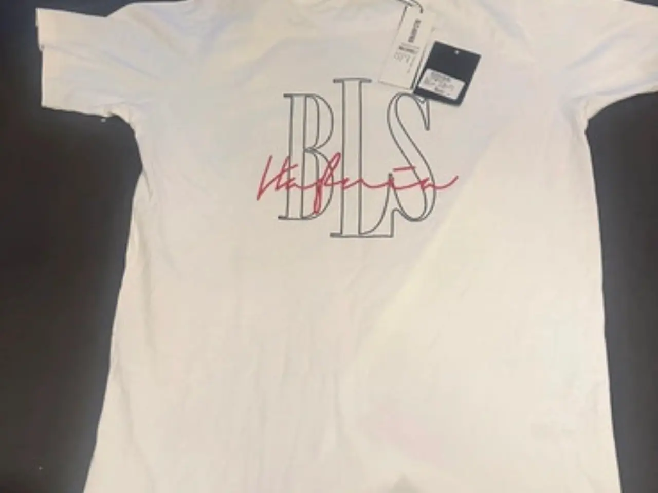 Billede 1 - Ny t-shirt hvid med logo str L 