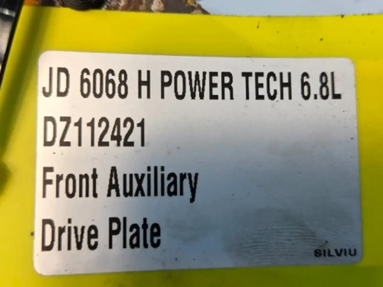 Billede 16 - John Deere 6068 Plade DZ112421