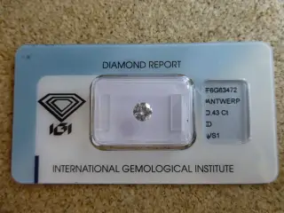 Diamant, uindfattet