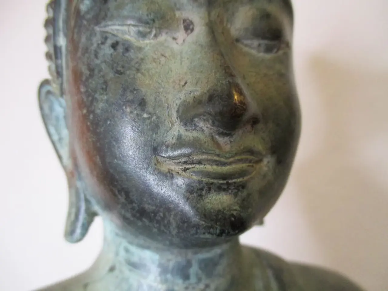 Billede 7 - Stor antik Buddha-statue - 44 cm - Thailand
