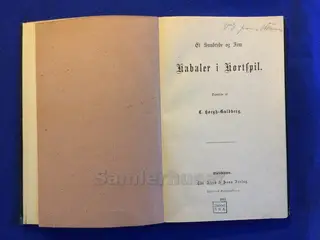 Kabaler i Kortspil 105 Stk. Høgh - Guldberg - 1867