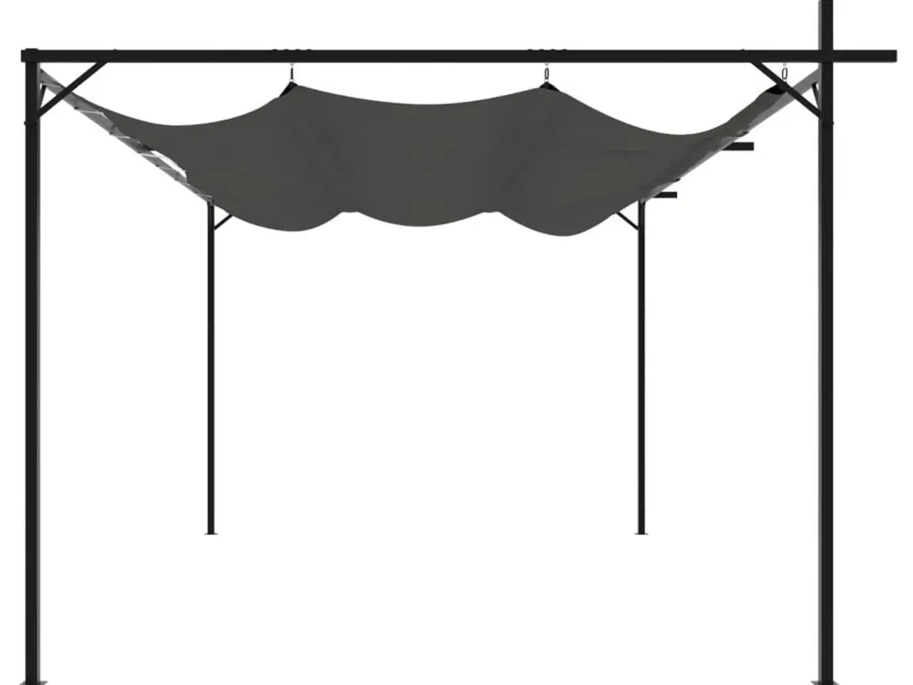 Billede 4 - Pergola med sammenrulleligt tag 395 × 292 × 230 cm - antracitgrå