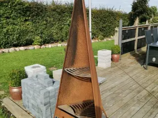Terrasse varmer med grill