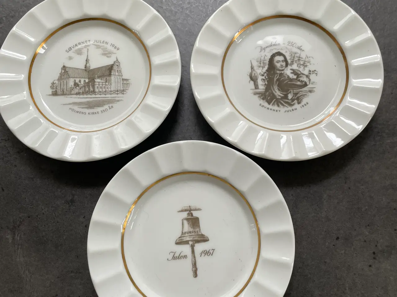 Billede 1 - Royal copenhagen Søværnet jule platter askebæger 
