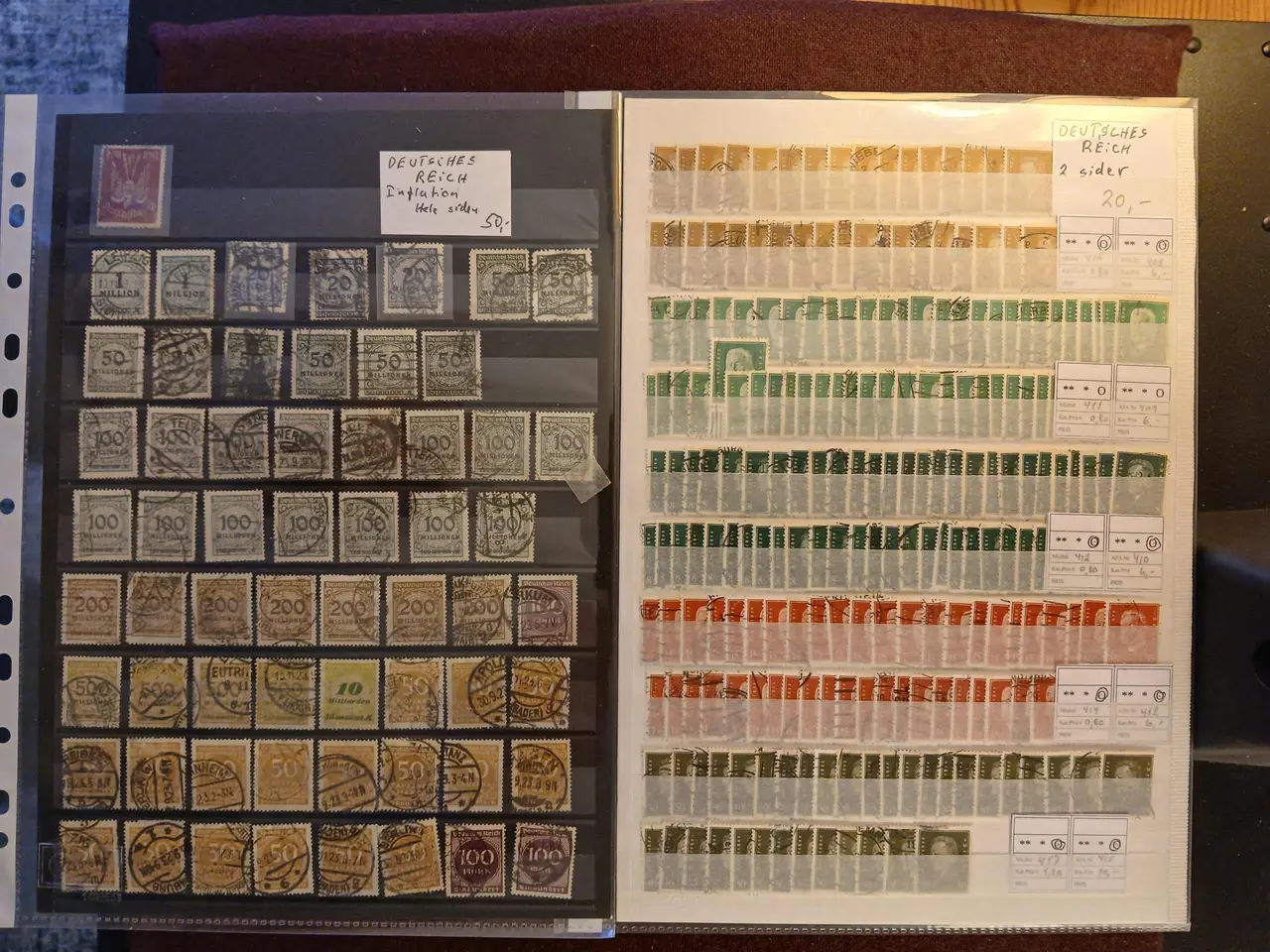 Billede 1 - Deutsches Reich (484) 6 Plancher med 7 sider