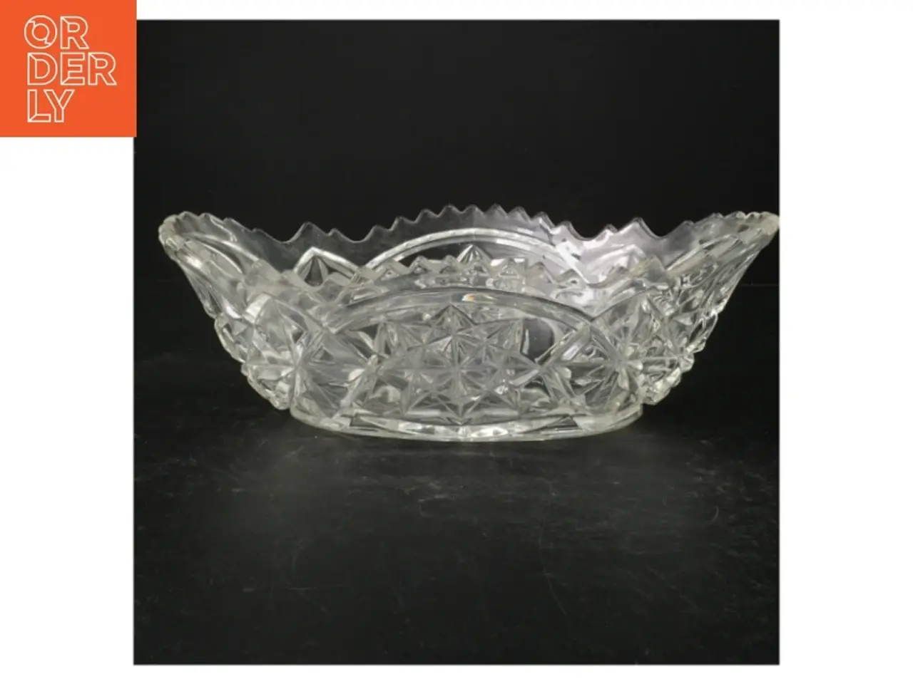 Billede 2 - Krystalkrystalskål (str. 32 cm. x 18 cm)