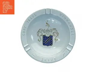 Keramisk platte askebæger (str. Diameter 16 cm)