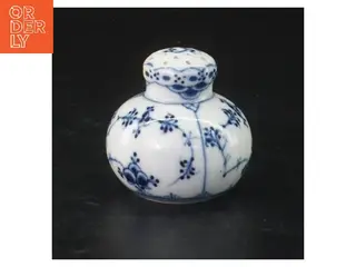 Salt- eller peberbøsse i porcelæn (str. Ø 6 cm)