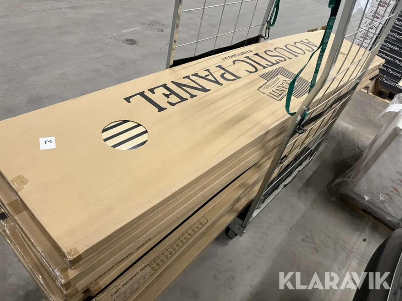 Billede 1 - Akustikpaneler Fibrotech Light Oak Blandet sort og grå polyester