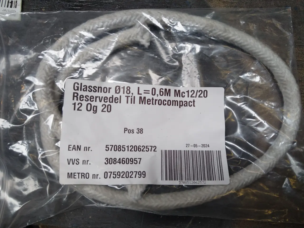Billede 1 - Glassnor metrocompact reservedel 