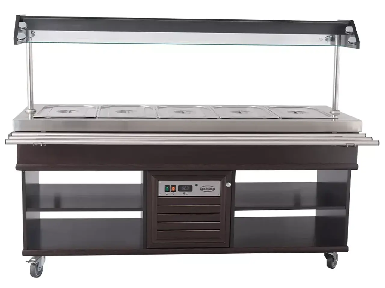 Billede 3 - Salatbar GN 5/1 – Mahogni Finish & LED-lys