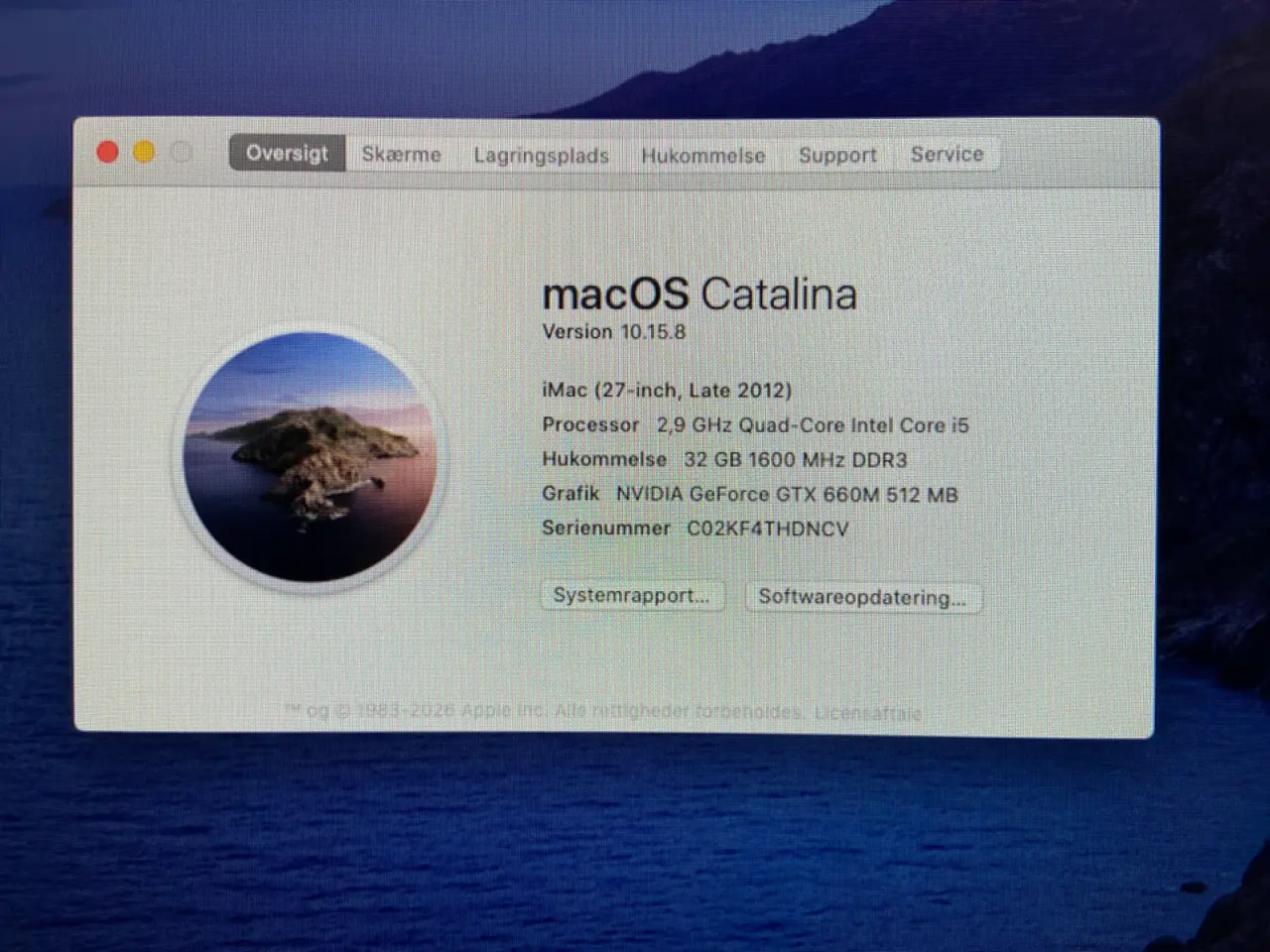 Billede 2 - iMac 27” (Late 2012) – 32 GB