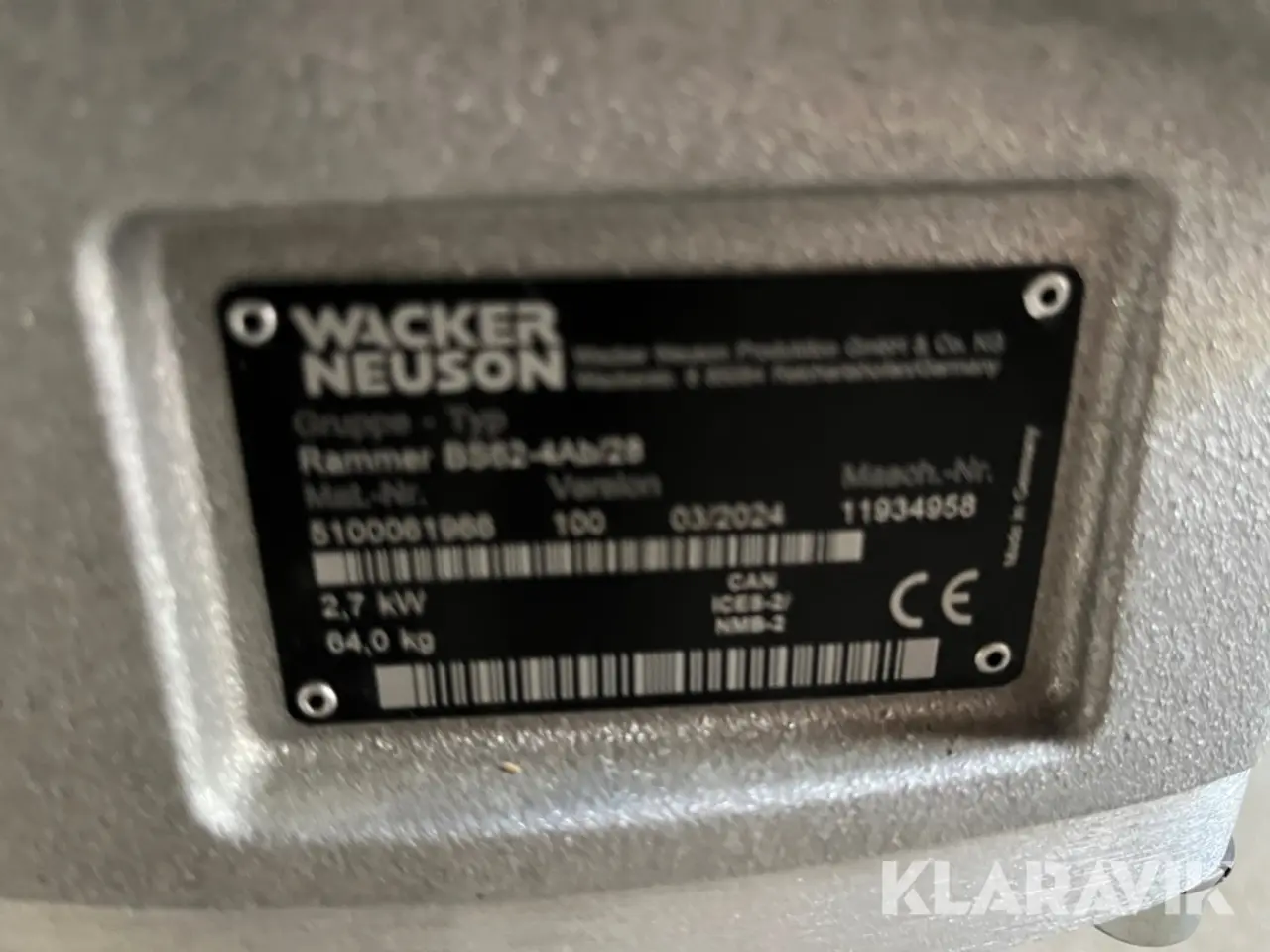 Billede 5 - Jordloppe Wacker neuson BS62-4