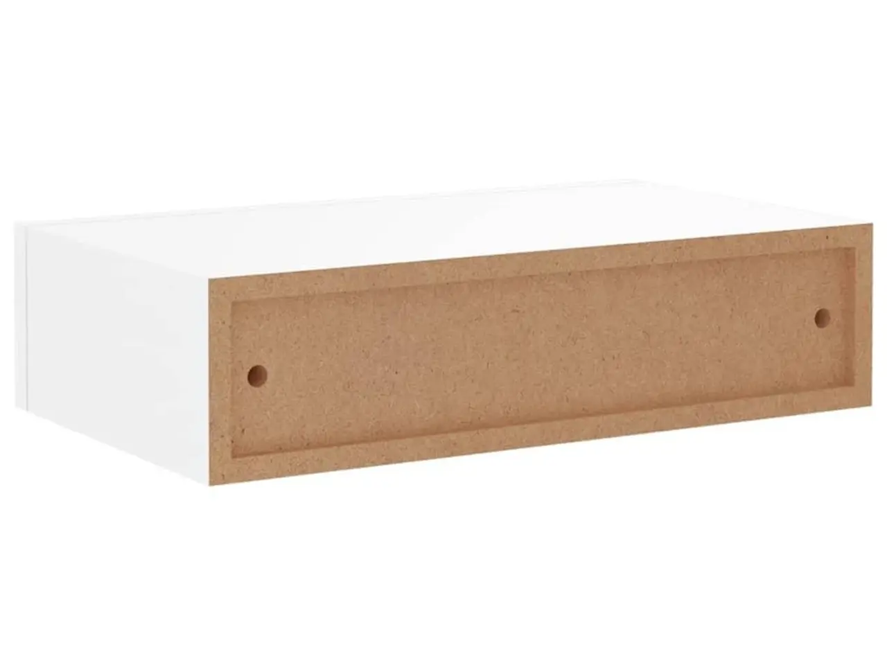 Billede 8 - Væghylder med skuffer - 2 stk. 40×23,5×10 cm i hvid MDF