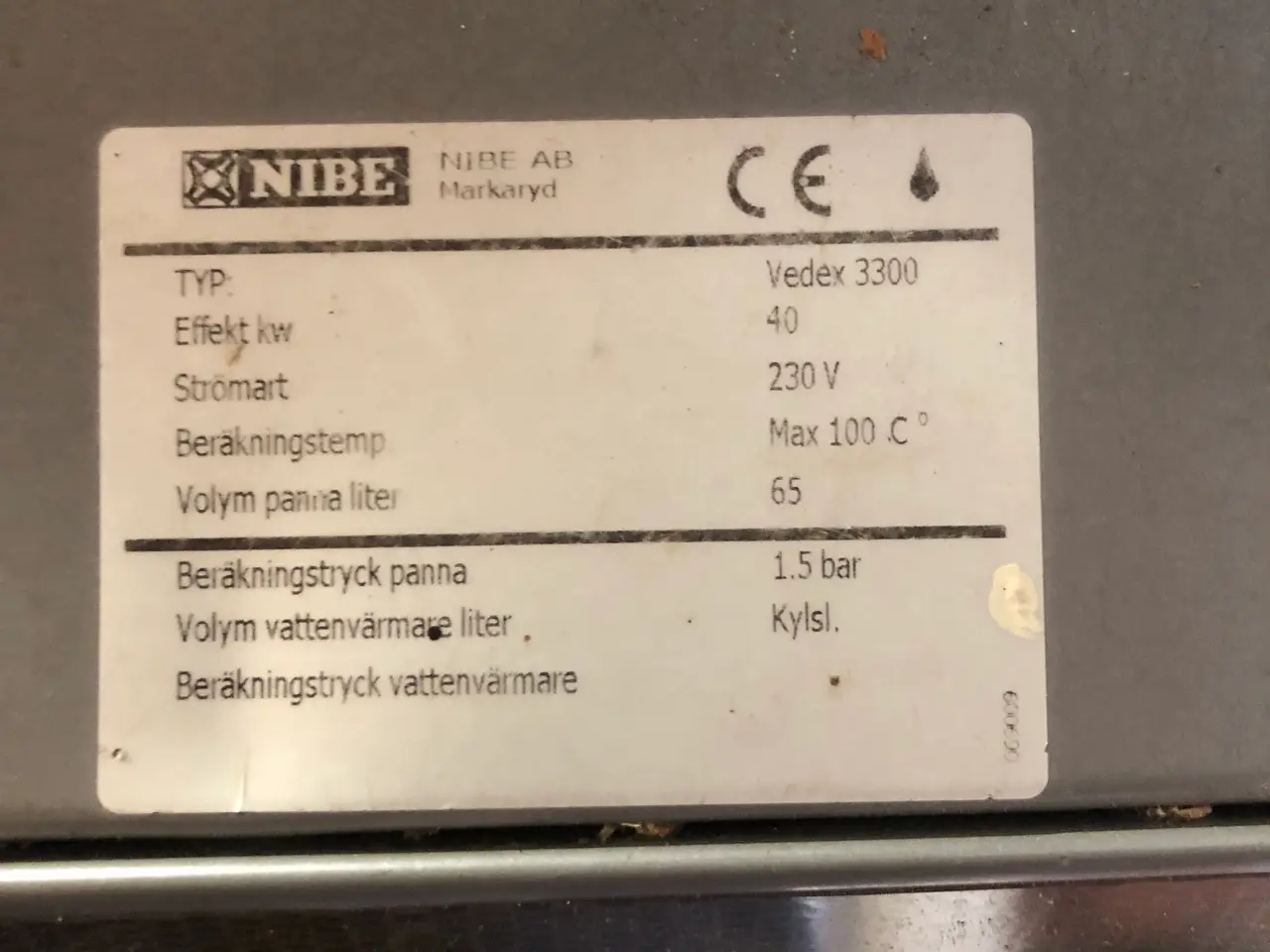 Billede 6 - Nibe Vedex 3300 brændefyr. 