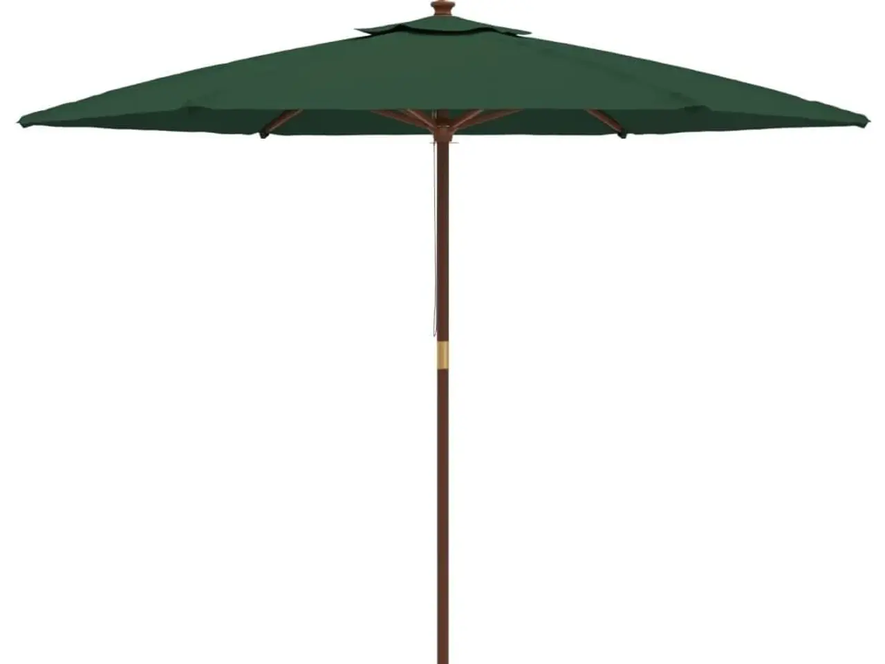 Billede 4 - Haveparasol med træstang 299 x 240 cm - grøn