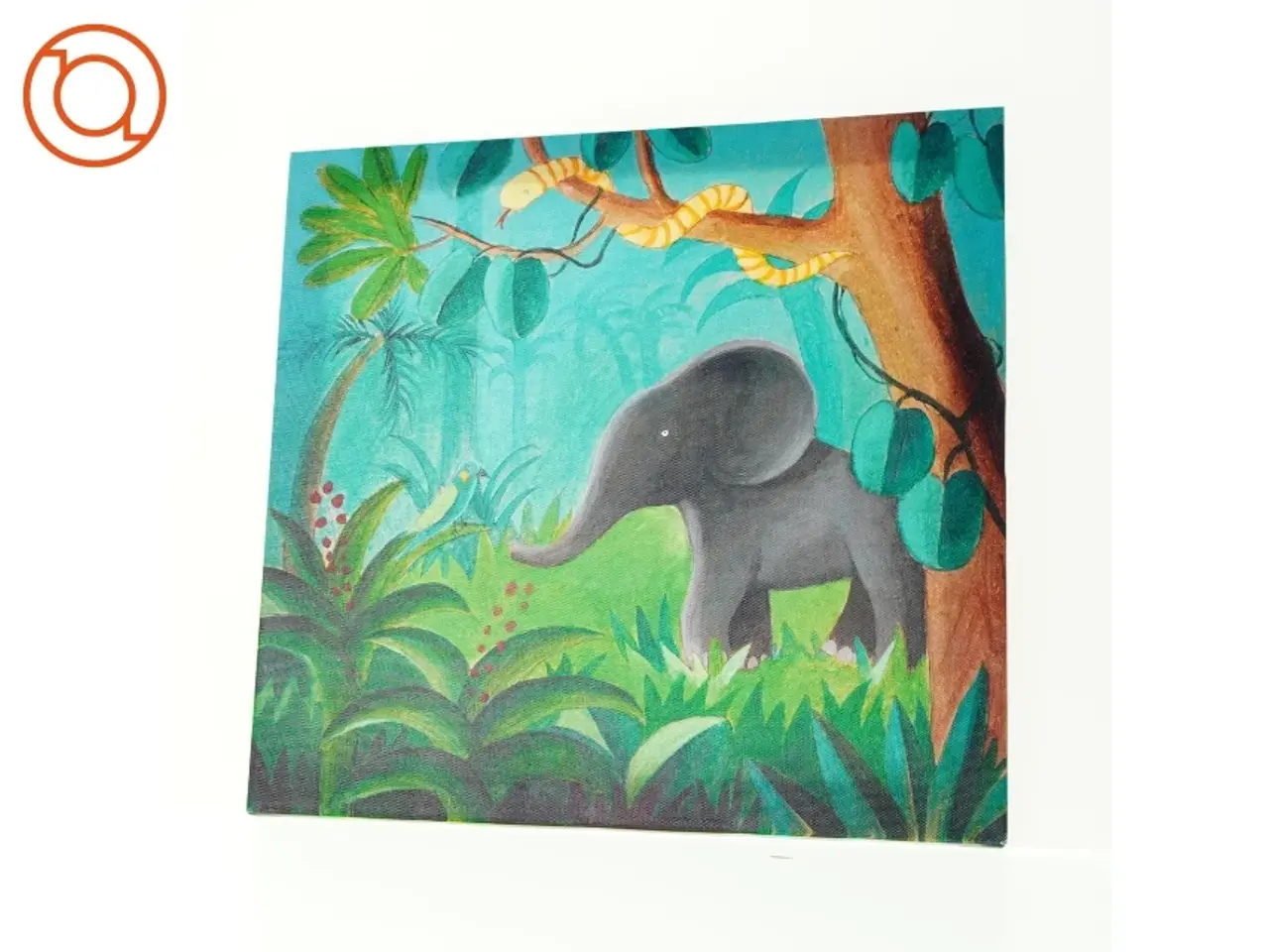 Billede 1 - maleri af elefant (str. 40 x 40)