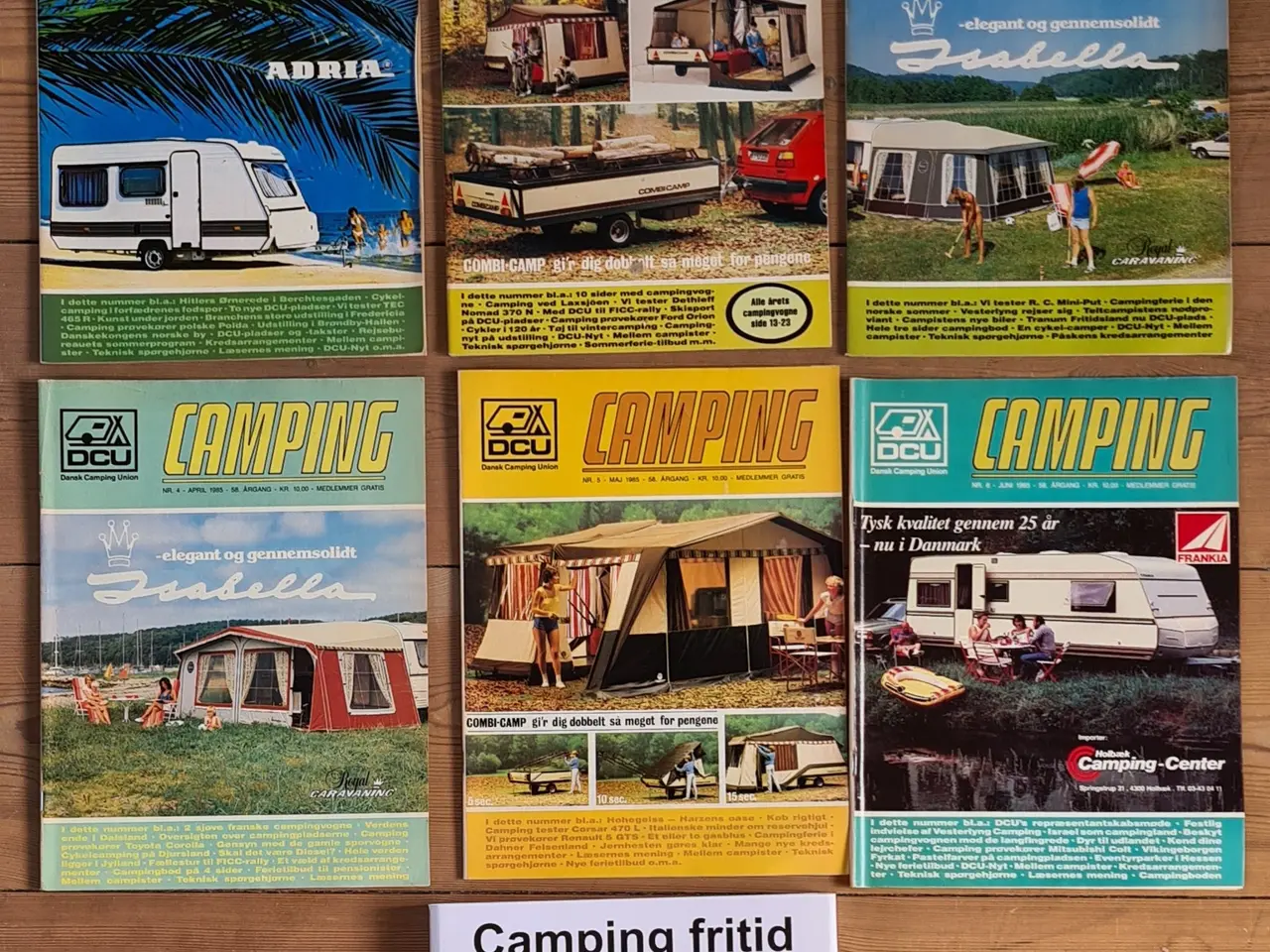 Billede 1 - Camping Fritid 1985 sæt med 12 blade
