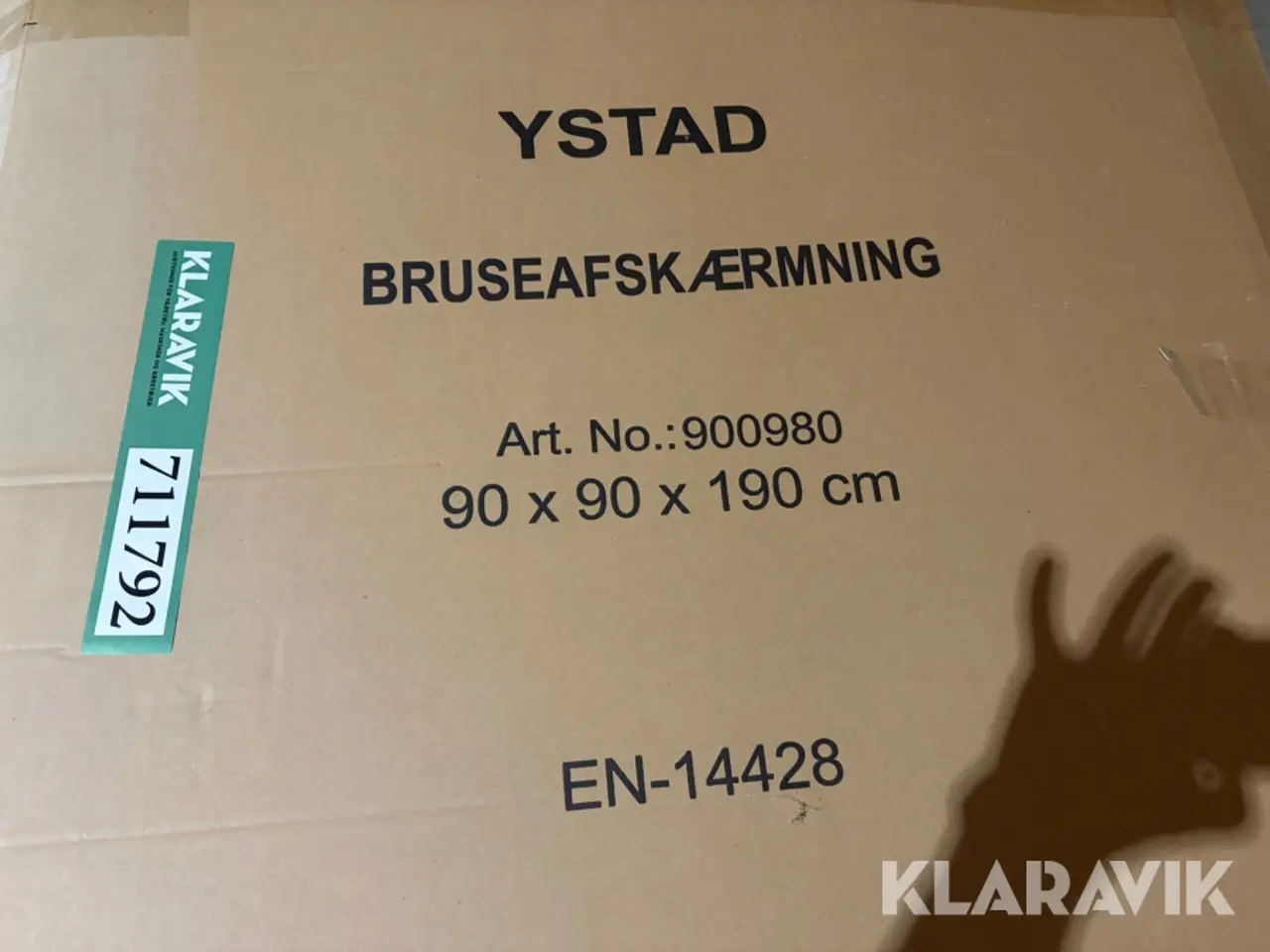 Billede 8 - Bruseafskærmning Ystad 90x90x190 cm